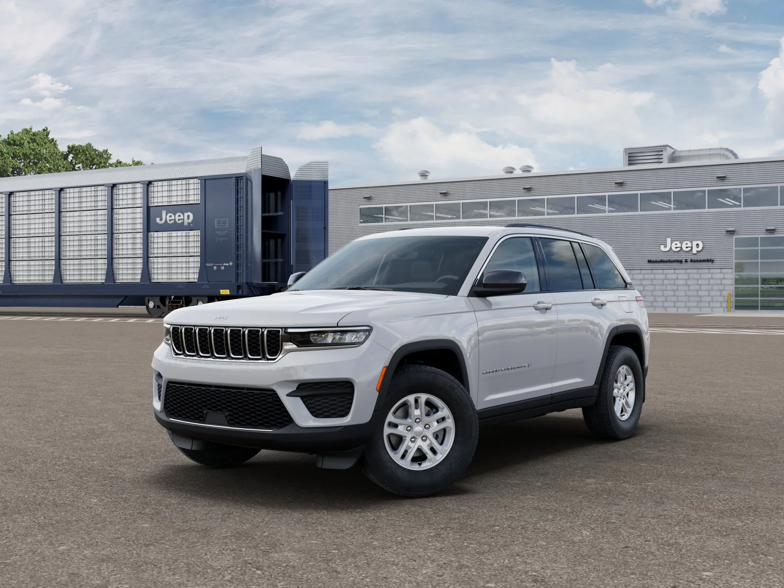 New 2025 Bright White Clear-Coat Exterior Paint Jeep Laredo image 2