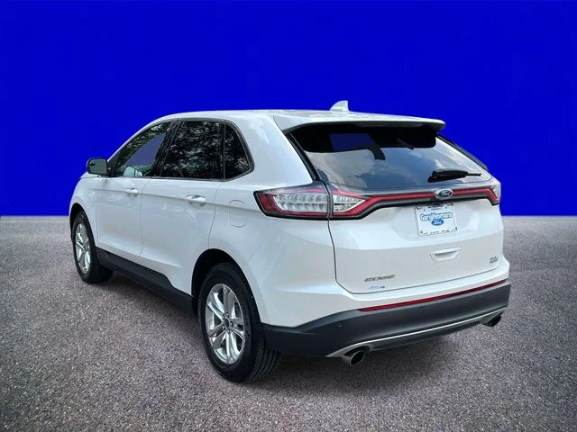 Used 2015 White Platinum Clearcoat Metallic Ford SEL image 5