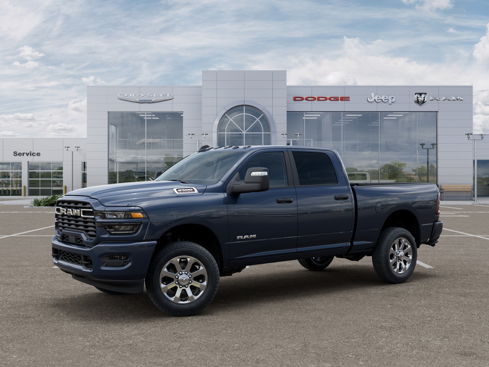 New 2026 Forged Blue Metallic Exterior Paint RAM Big Horn image 11