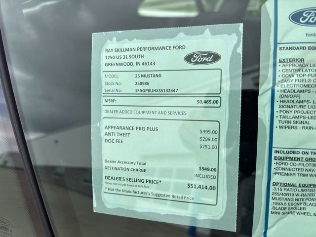 New 2025 Shadow Black Ford EcoBoost Premium image 2