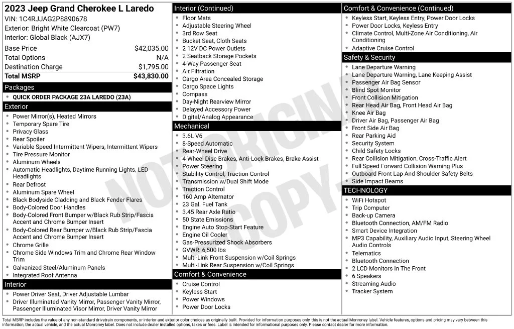 Certified Used 2023 White Jeep Laredo image 8