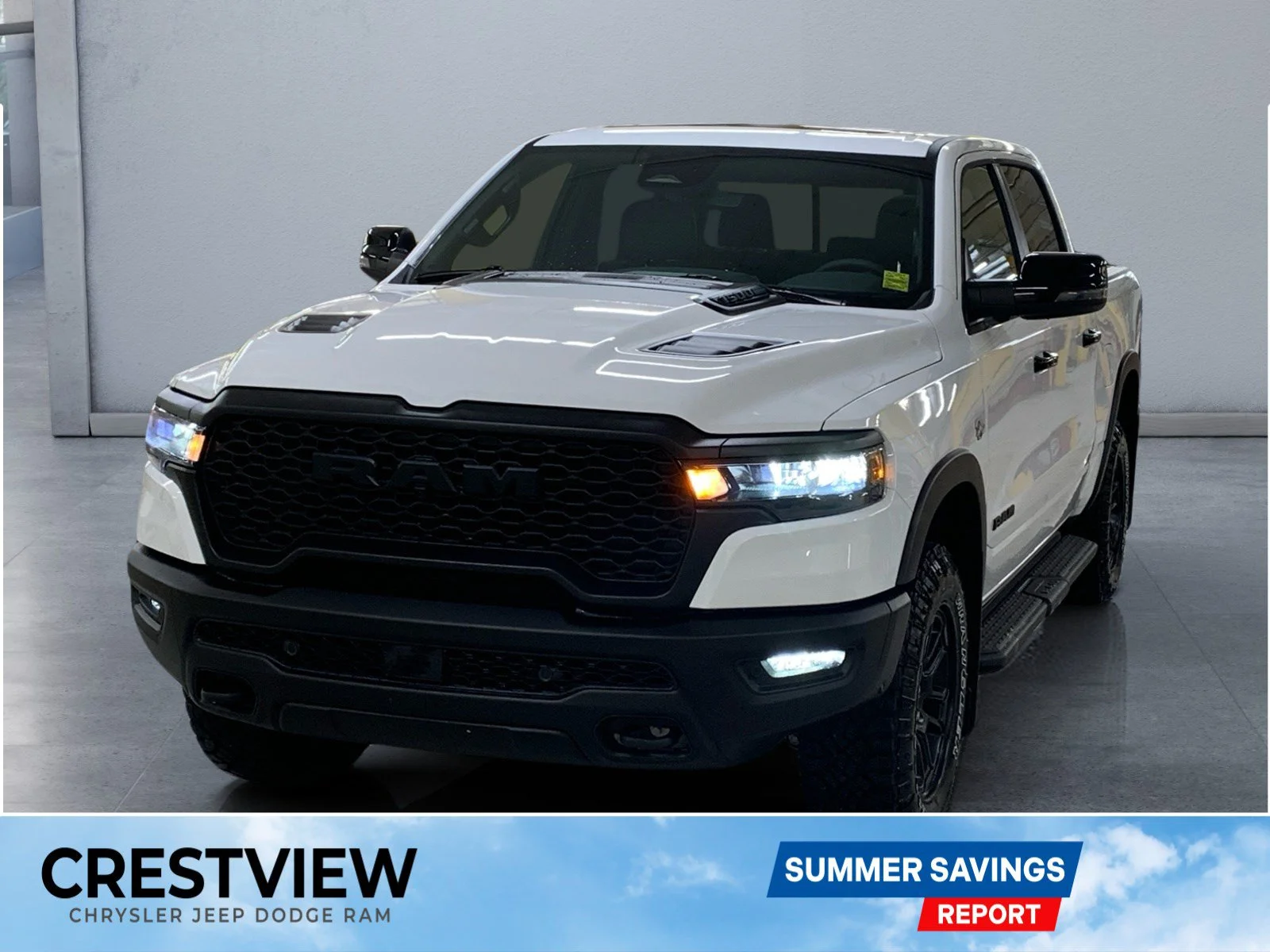 New 2026 Bright White Ram Rebel image 1