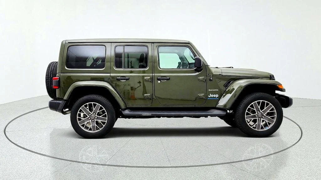 Used 2023 Sarge Green Clearcoat Jeep Sahara 4x4 image 4
