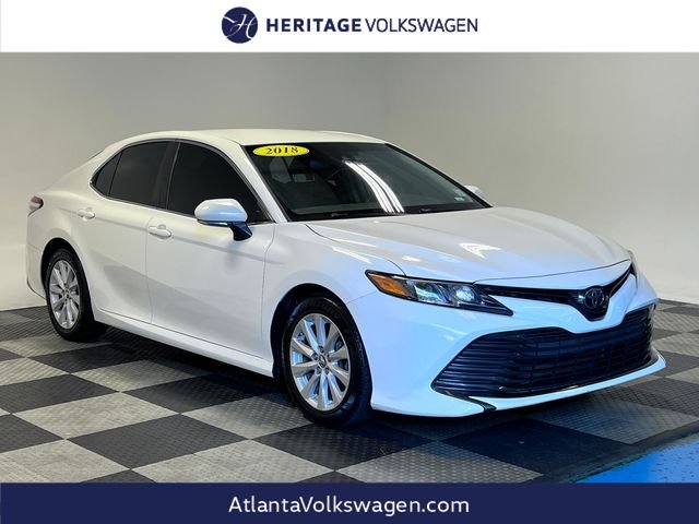 Used 2018 White Toyota LE image 1
