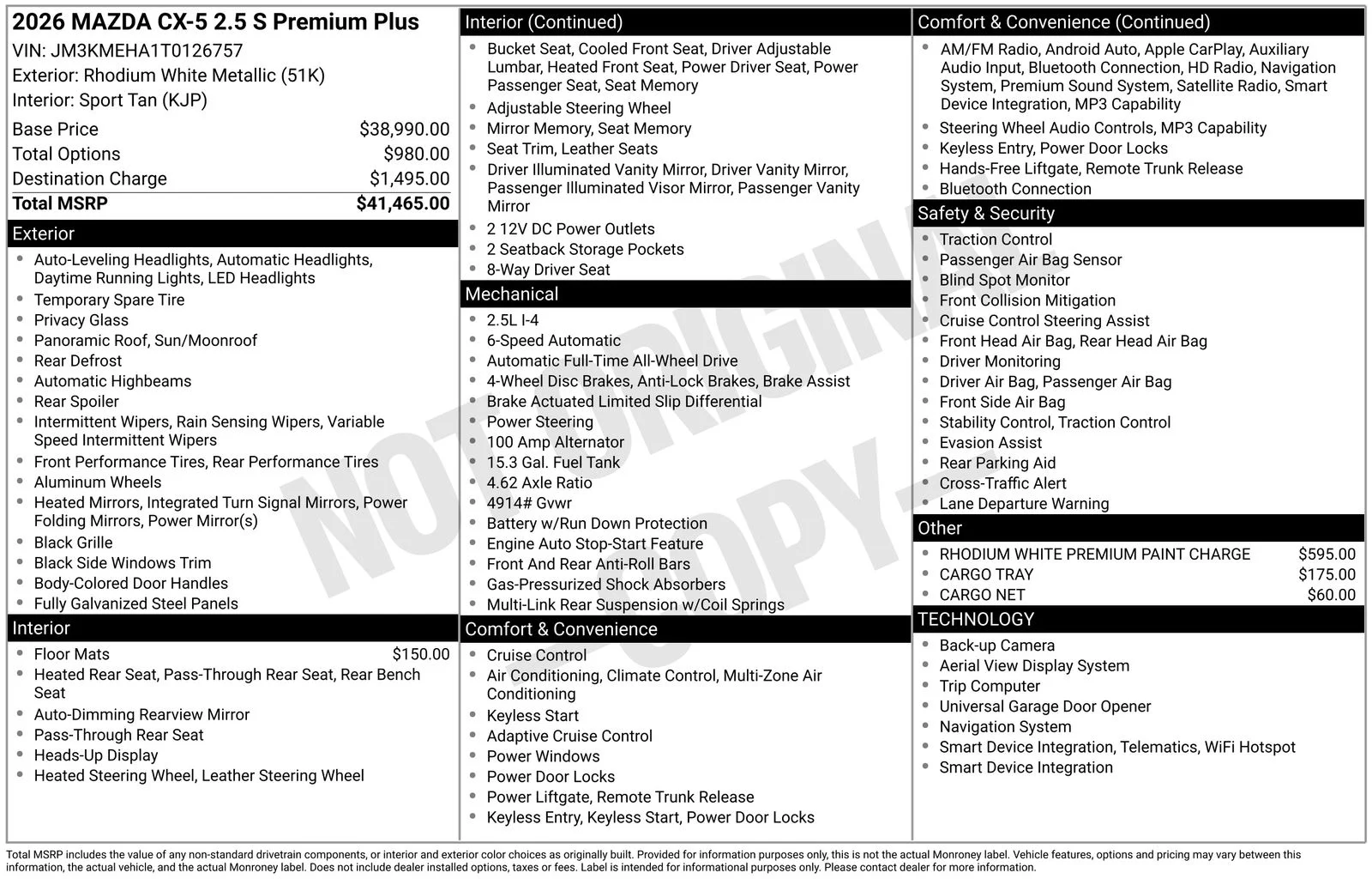 New 2026 Rhodium White Metallic Mazda 2.5 S Premium Plus image 4