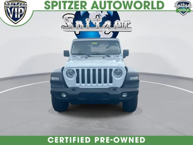 Used 2020 White Jeep Unlimited Sport image 3