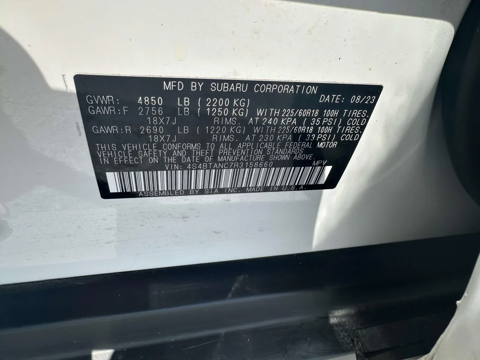 Used 2024 Crystal White Pearl Subaru Limited image 21