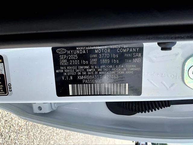 Used 2026 White Hyundai SE image 9