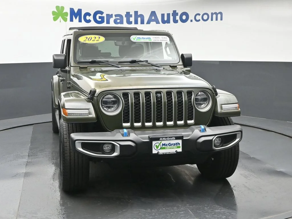 Used 2022 Green Jeep Unlimited Sahara 4xe image 6