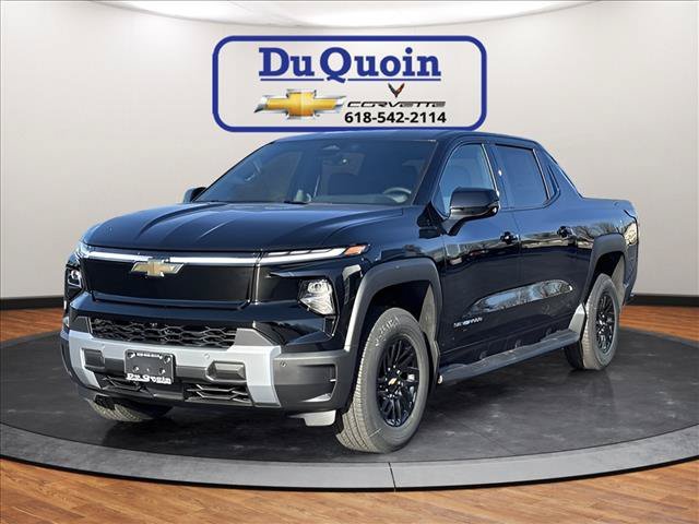 Black 2025 Chevrolet Silverado EV Pickup Truck All-Wheel Drive 1-Speed Automatic