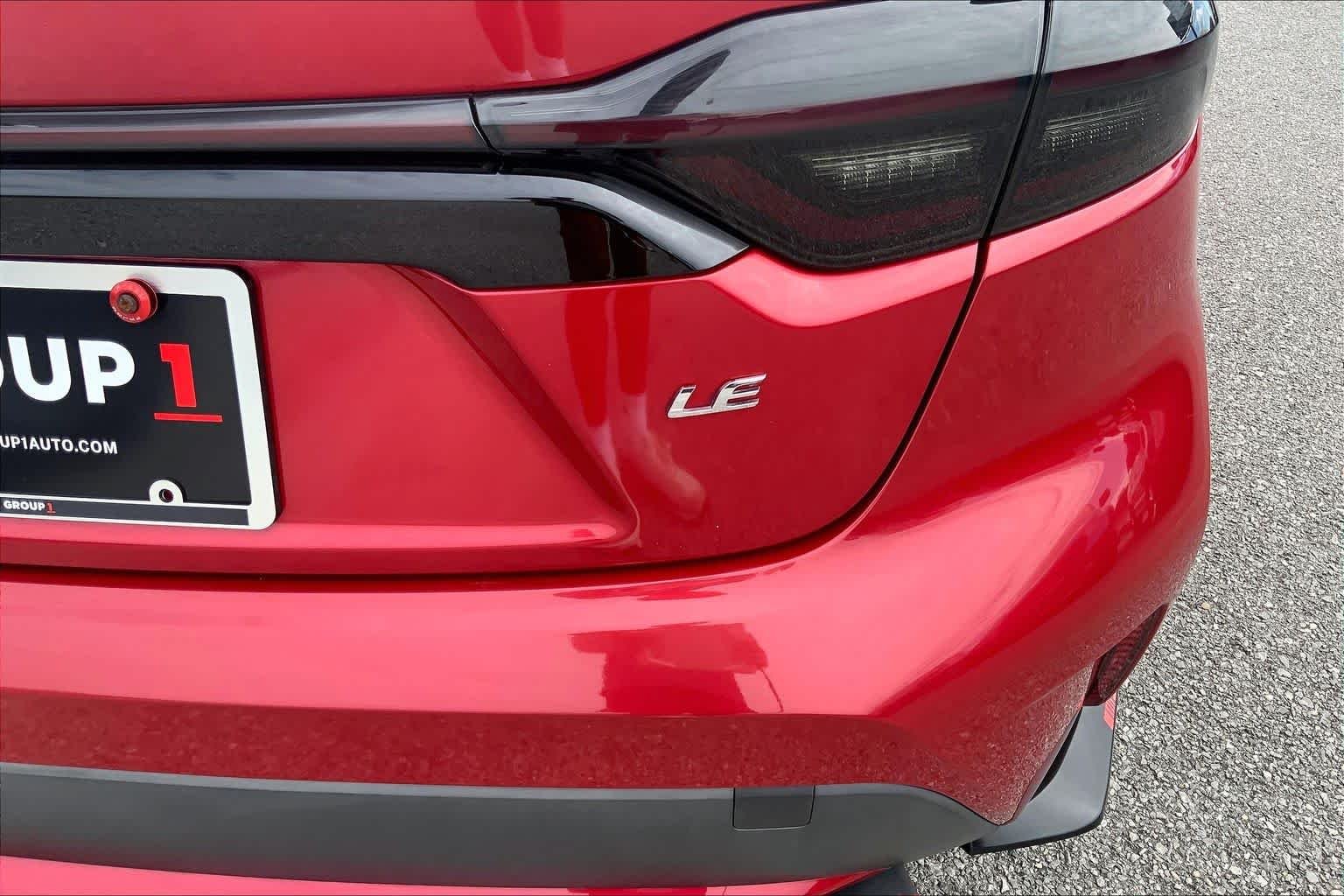 Used 2020 Barcelona Red Metallic Toyota LE image 9
