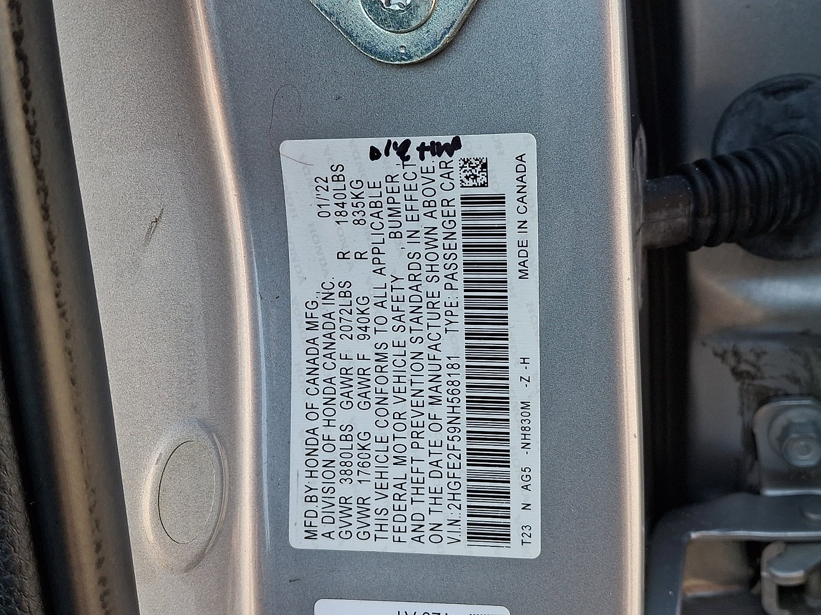Used 2022 Lunar Silver Metallic Honda Sport image 19