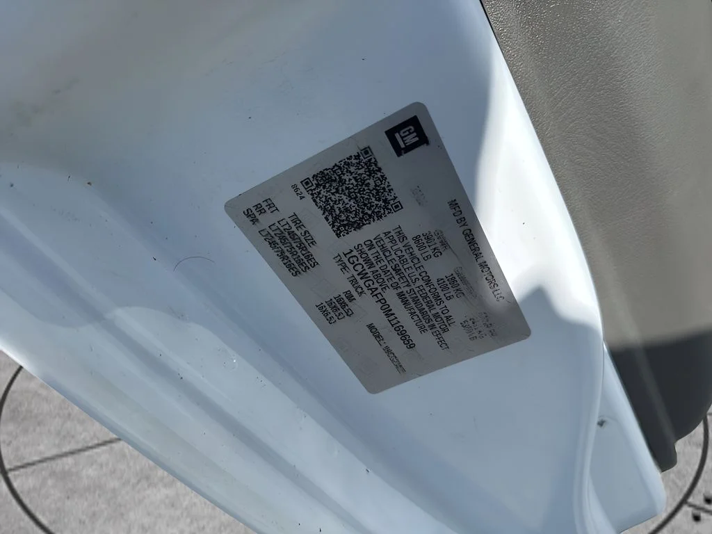 Used 2021 White Chevrolet Work Van image 23