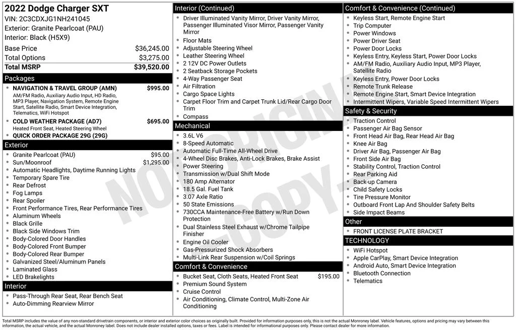 Used 2022 Gray Dodge SXT image 17