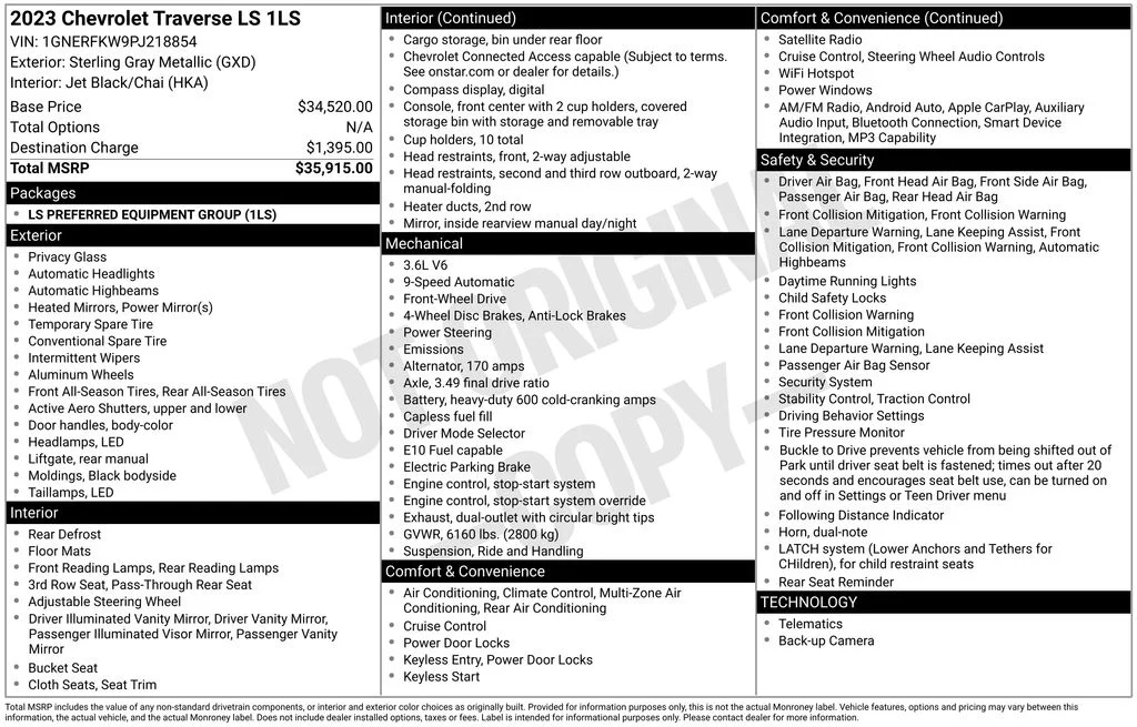 Used 2023 Gray Chevrolet LS image 16