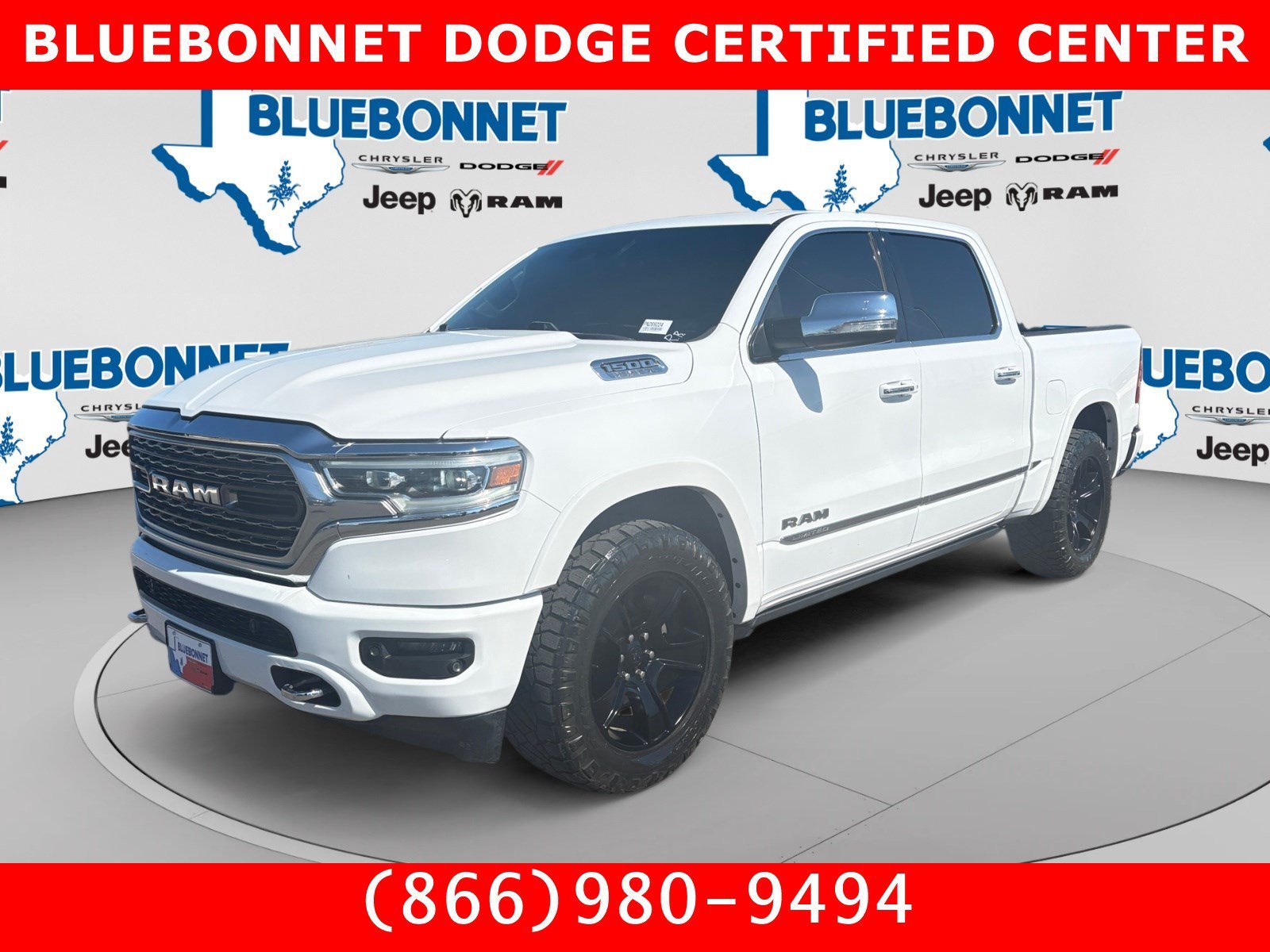 Certified Used 2020 Bright White Clearcoat Ram Limited image 1