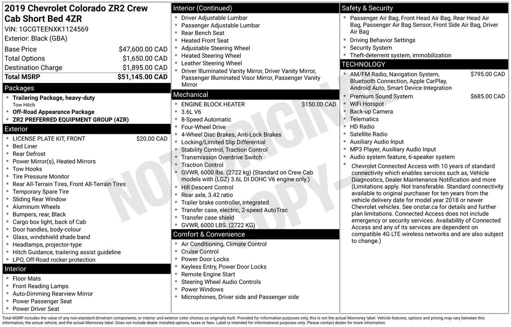 Certified Used 2019 Black Chevrolet ZR2 image 32