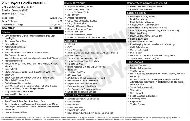 Certified Used 2025  Toyota LE image 35