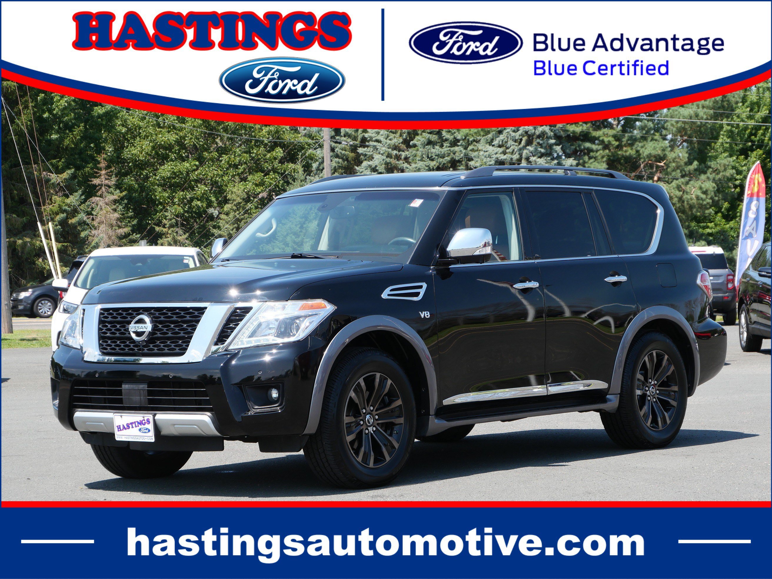 Certified Used 2017 Black Nissan Platinum image 1