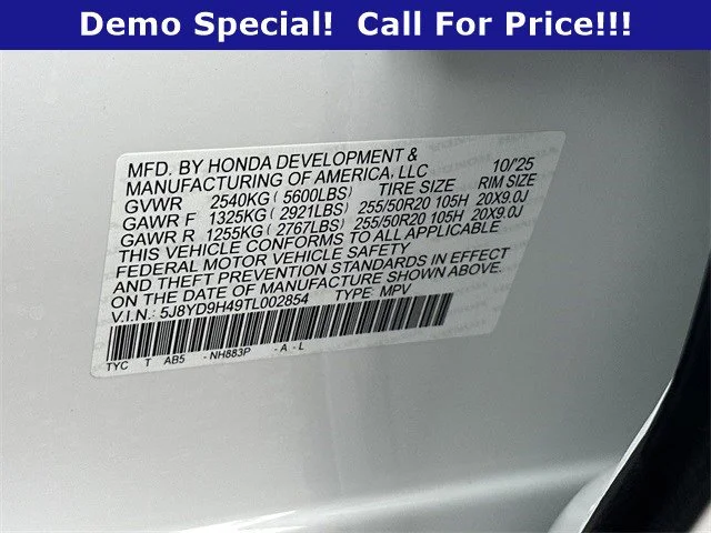 Used 2026 Platinum White Pearl Acura with Technology Package image 56