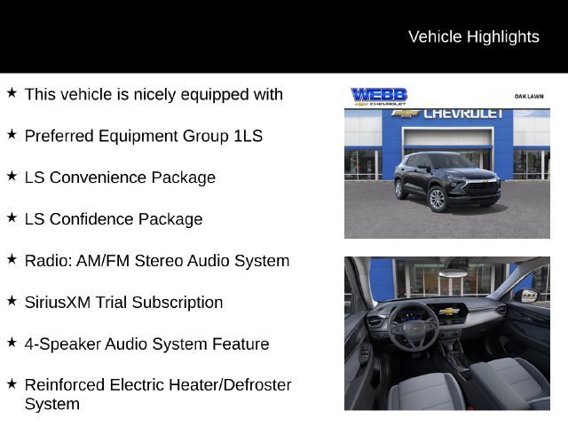 New 2026 Mosaic Black Metallic Chevrolet LS image 2