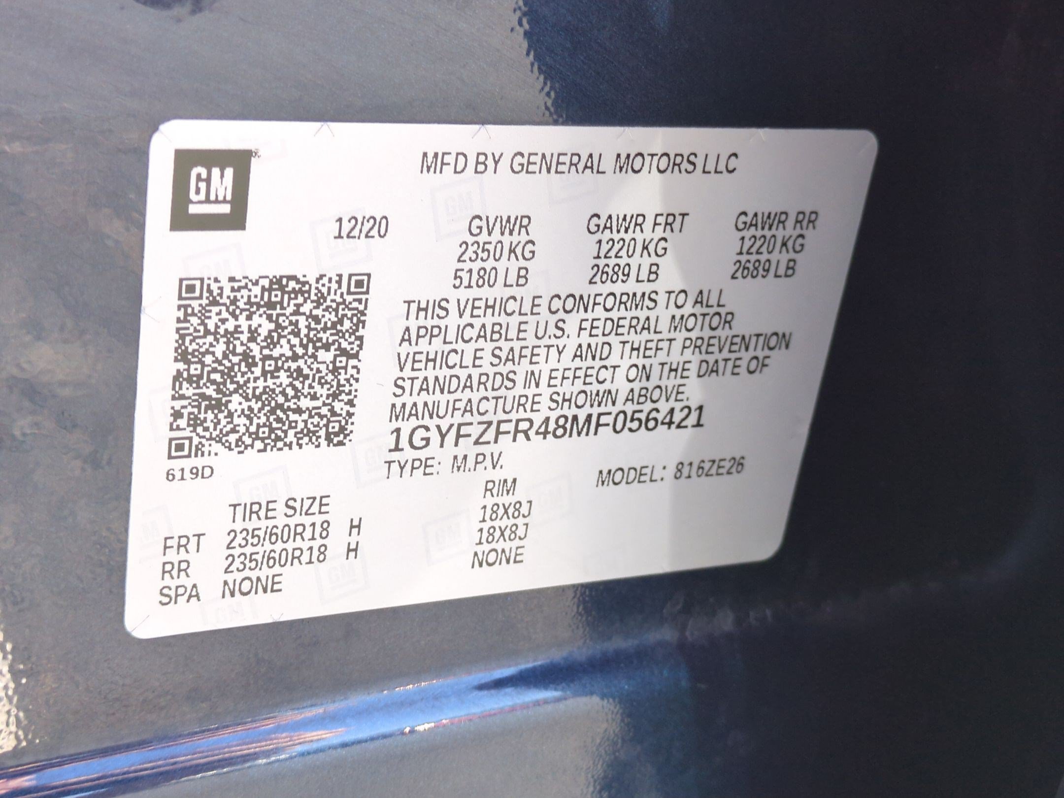 Certified Used 2021 TWILIGHT BLUE METALLIC Cadillac AWD Sport image 33