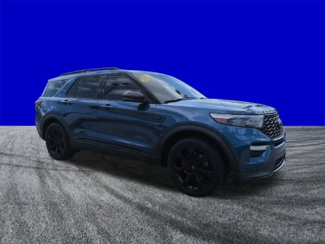 Used 2021 Atlas Blue Metallic Ford ST image 2