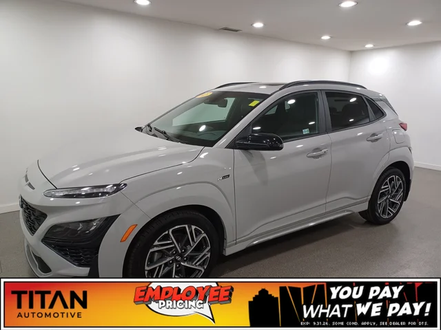 2023 Hyundai Kona N-Line Ultimate AWD*Adapt Cruise | Remote Start | Nav | HUD | Cooled Leather | Sunroof | Htd Wheel