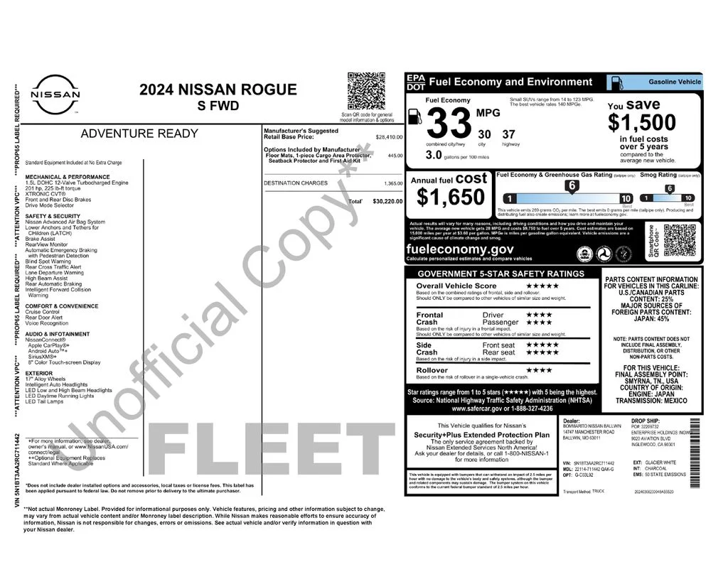Used 2024 Glacier White Nissan S image 2