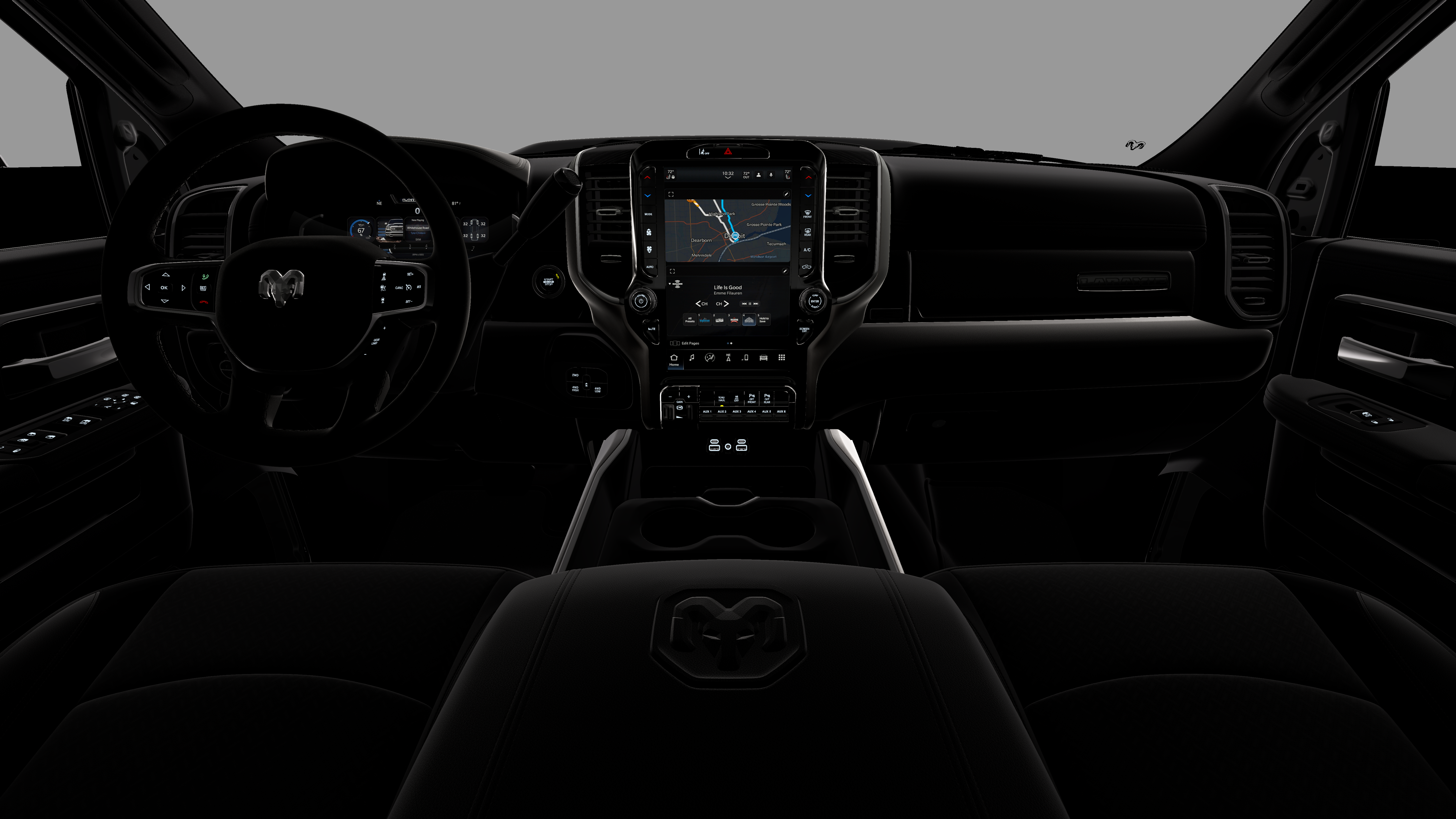 New 2026 Diamond Black Crystal Pearl-Coat Exterior Paint RAM LARAMIE image 32