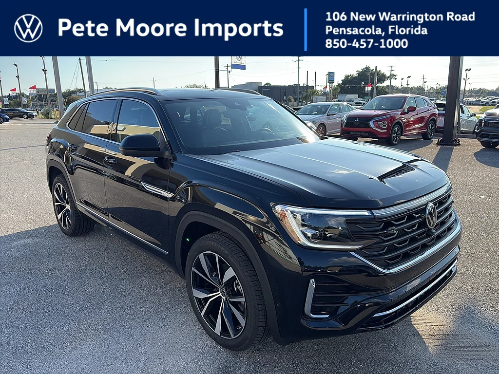 New 2026 Deep Black Pearl Volkswagen 2.0T SEL Premium R-Line 4MOTION image 1