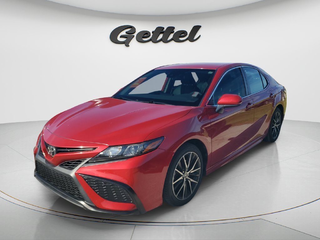 Used 2021 Red Toyota SE image 1