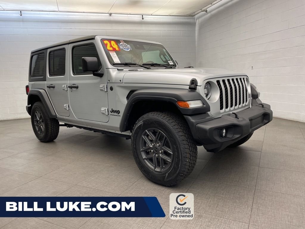 Used 2024 Silver Jeep Sport S image 1