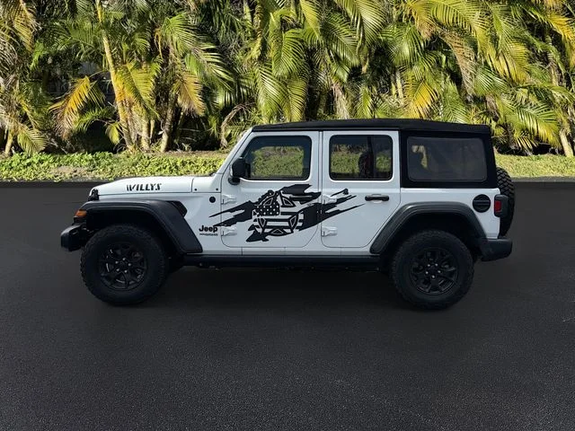 Used 2021 White Jeep Unlimited Willys image 9