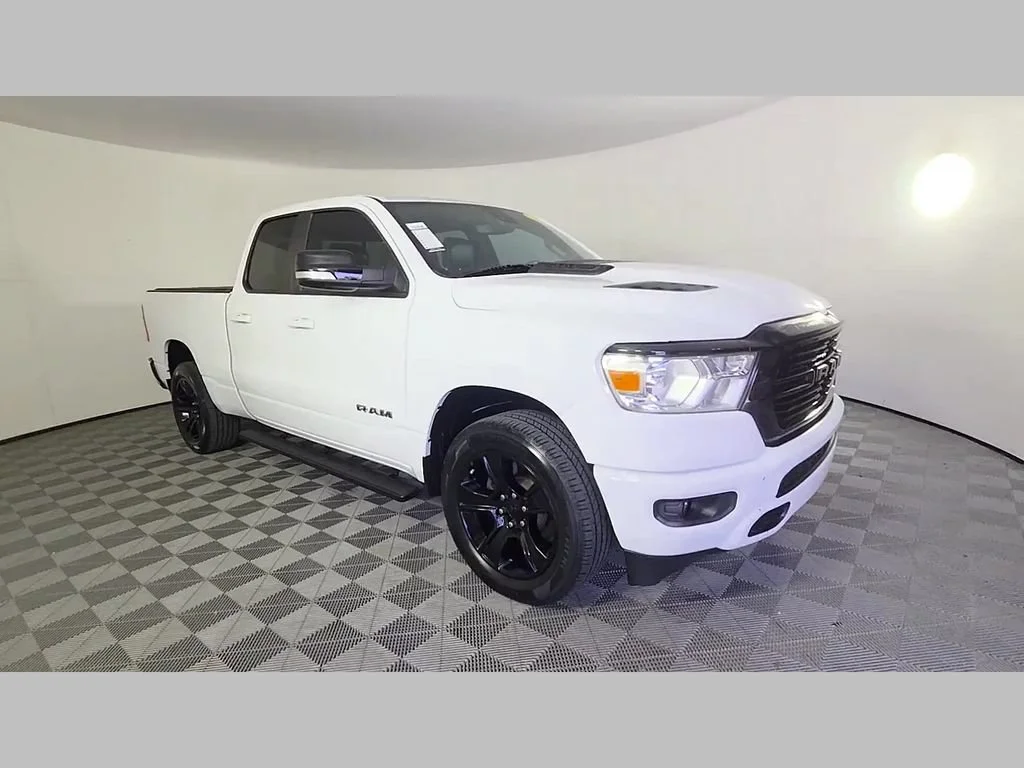 Used 2021 Bright White Clearcoat Ram Big Horn image 34