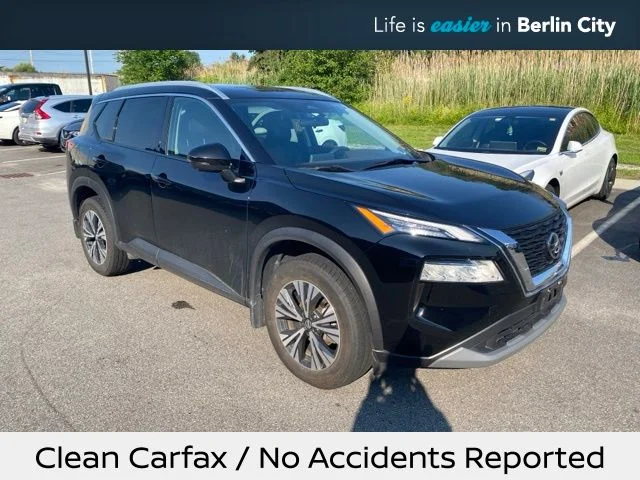 Used 2021 Super Black Nissan SV image 1