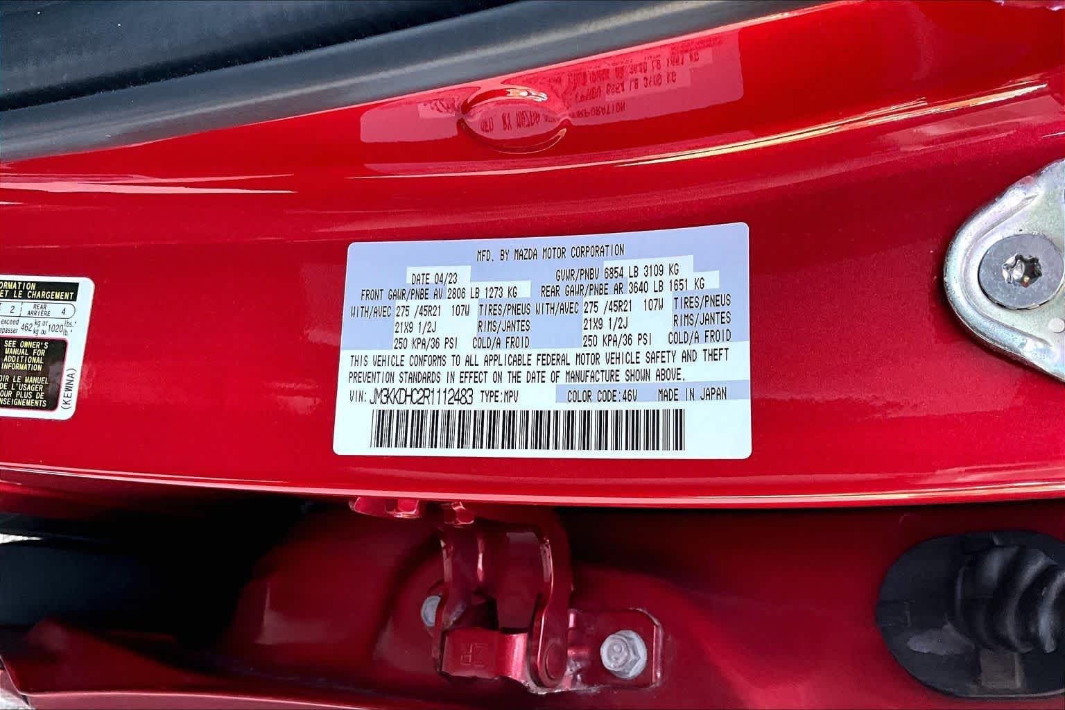 Used 2024 Soul Red Crystal Metallic Mazda 3.3 Turbo S Premium image 34