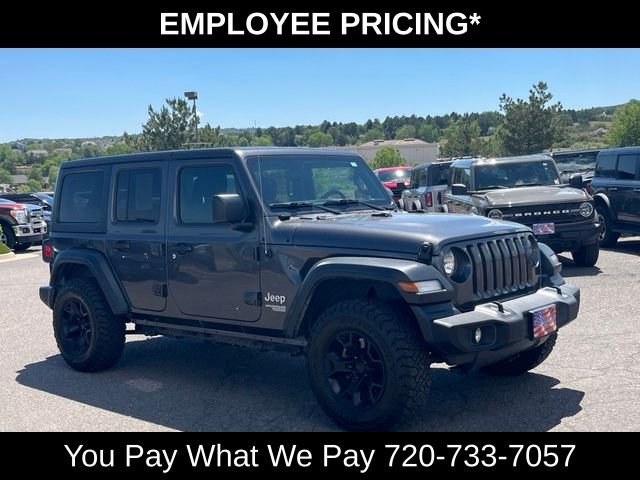 Used 2018 Granite Crystal Clearcoat Metallic Jeep Unlimited Sport S image 9