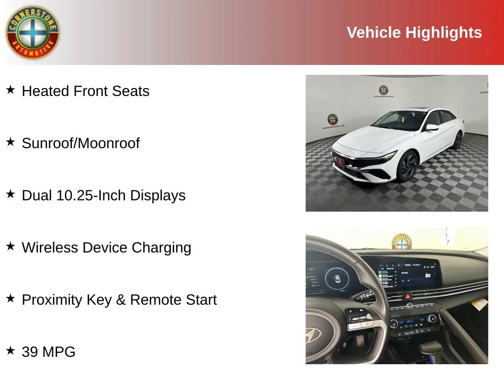Used 2025 Hyundai Elantra SEL with VIN KMHLS4DG4SU023455 for sale in Elk River, Minnesota