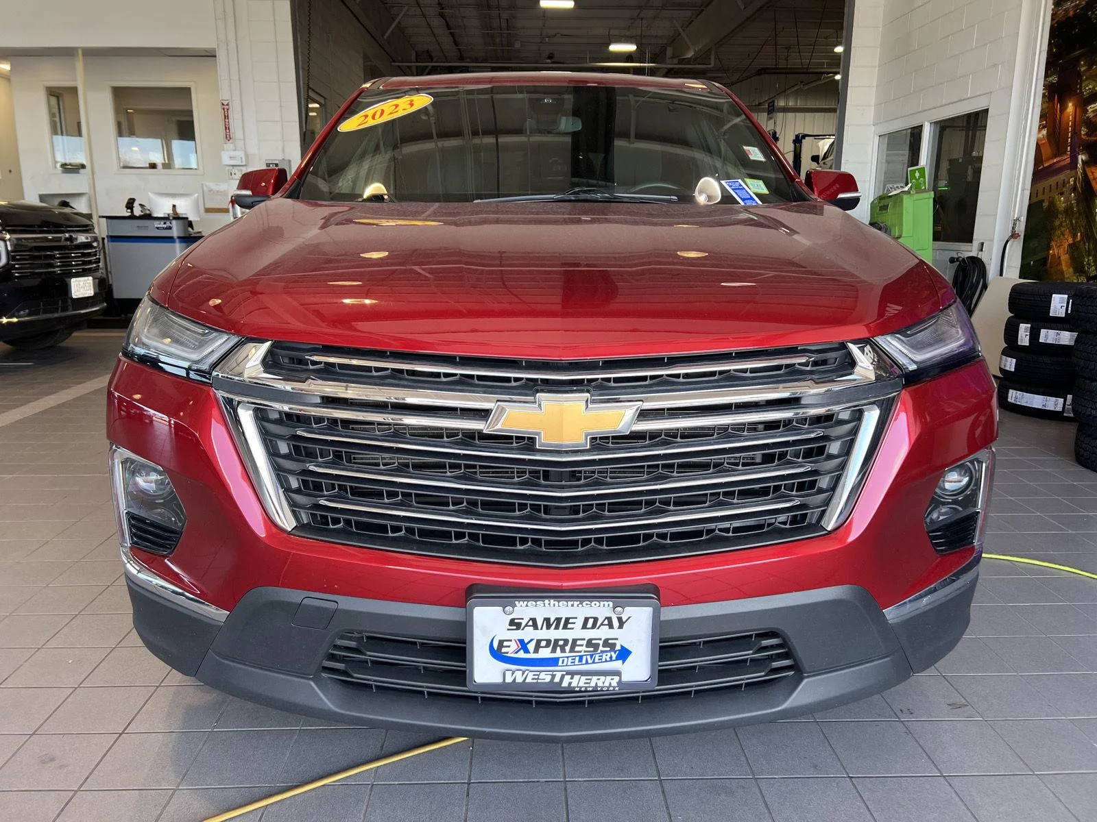 Used 2023 Radiant Red Tintcoat Chevrolet LT Cloth image 2