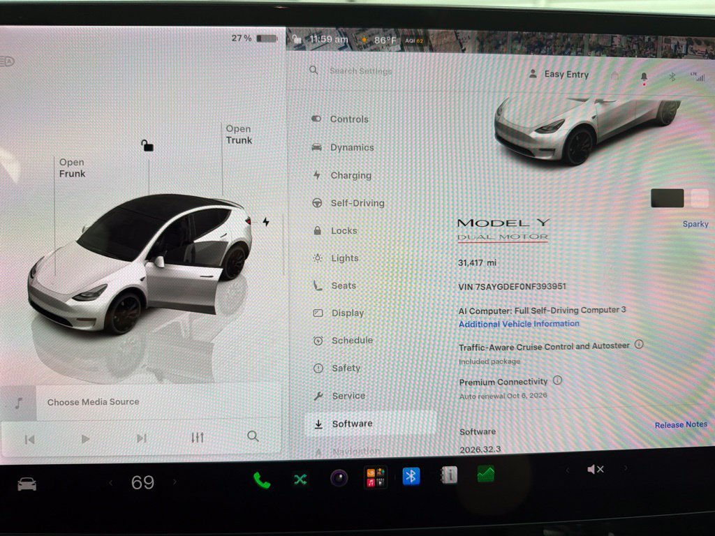 Used 2022 White Tesla Performance image 16