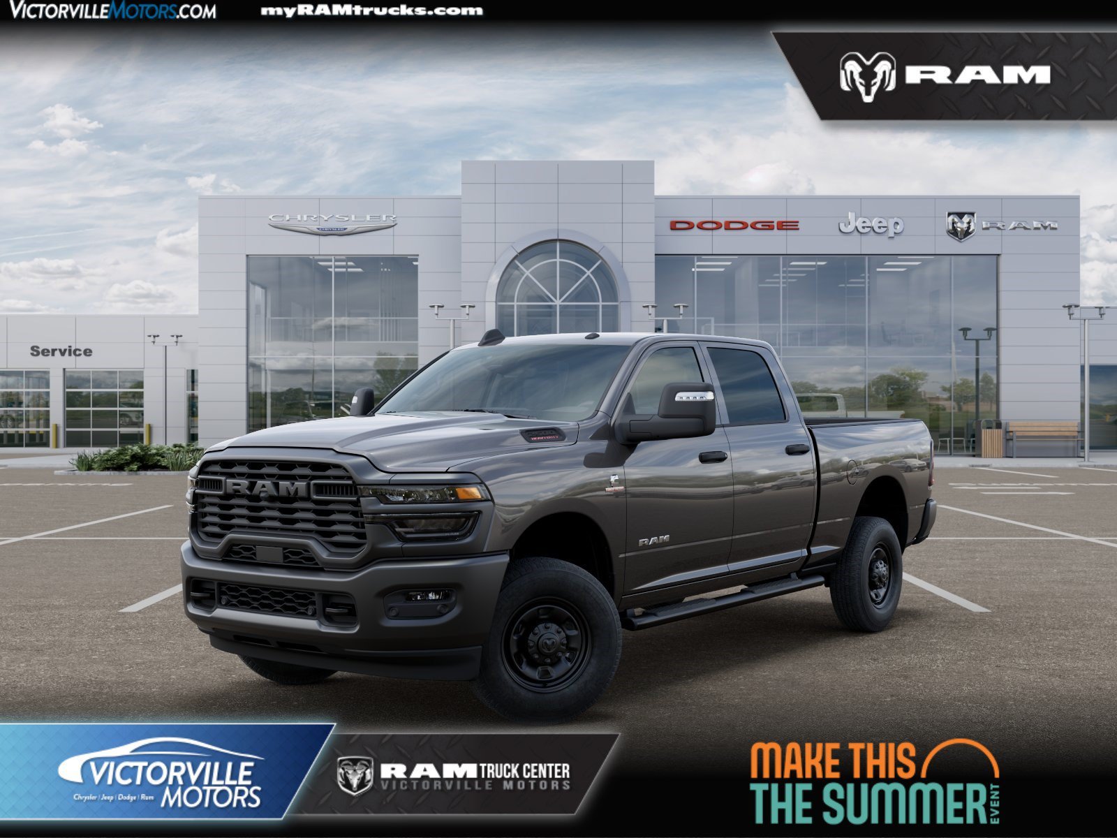 New 2026 Granite Crystal Metallic Clear-Coat Exterior Paint RAM Tradesman image 1