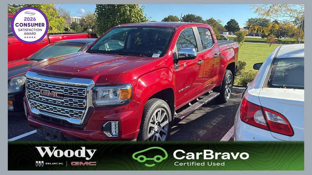 Used 2021 CAYENNE RED TINTCOAT GMC 4WD Denali image 1