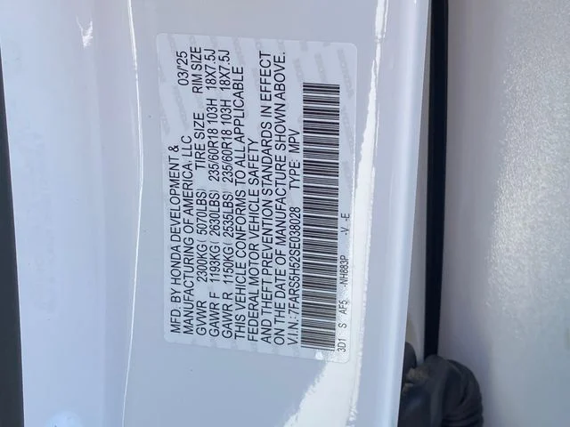 Certified Used 2025 Platinum White Pearl Honda HYBRID 2WD SPORT image 36