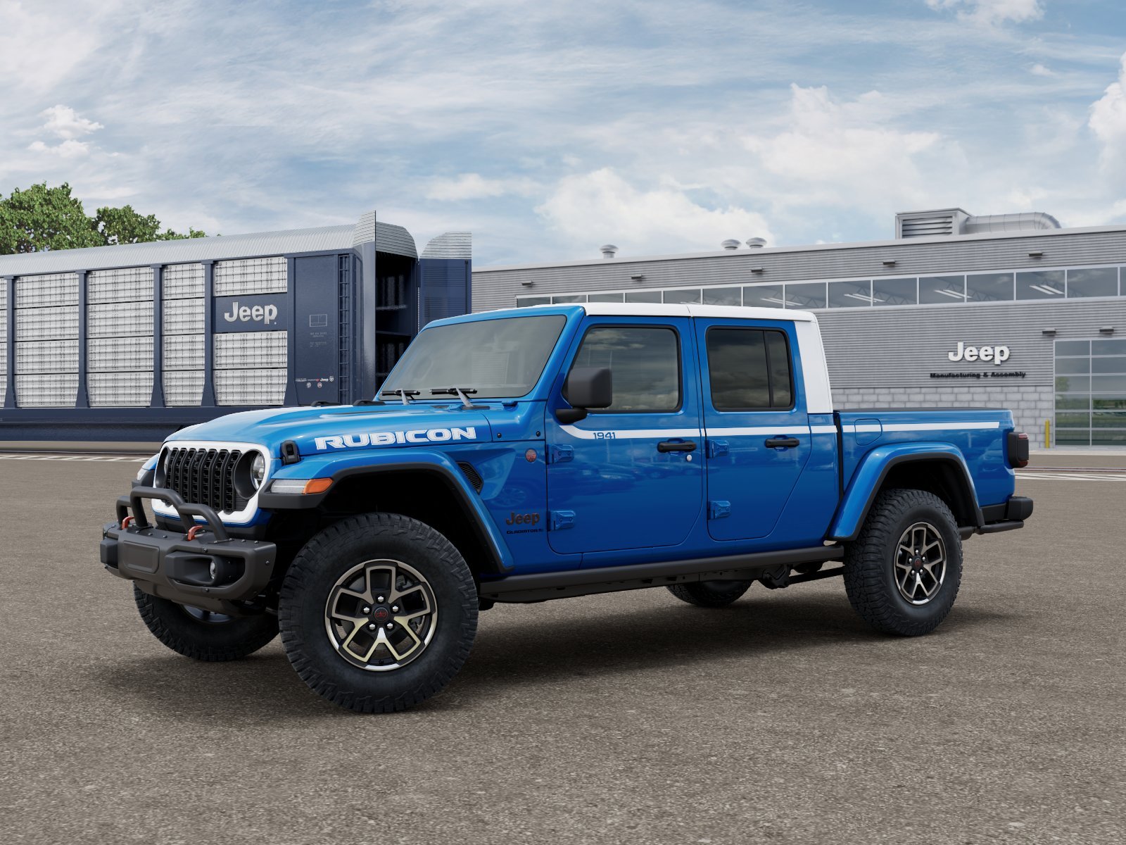 New 2026 Hydro Blue Pearl-Coat Exterior Paint Jeep Rubicon image 1