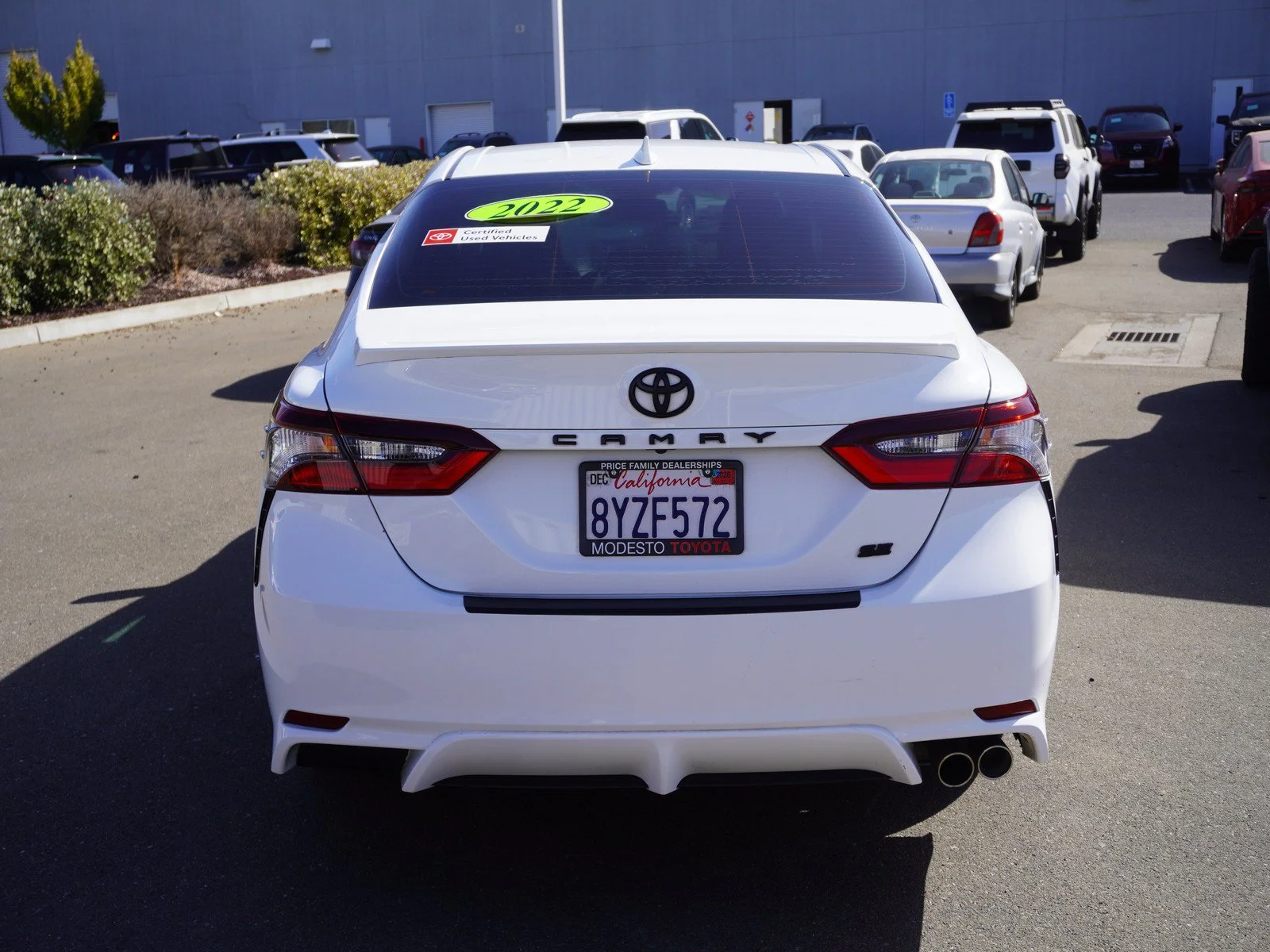 Used 2022 White Toyota SE image 8