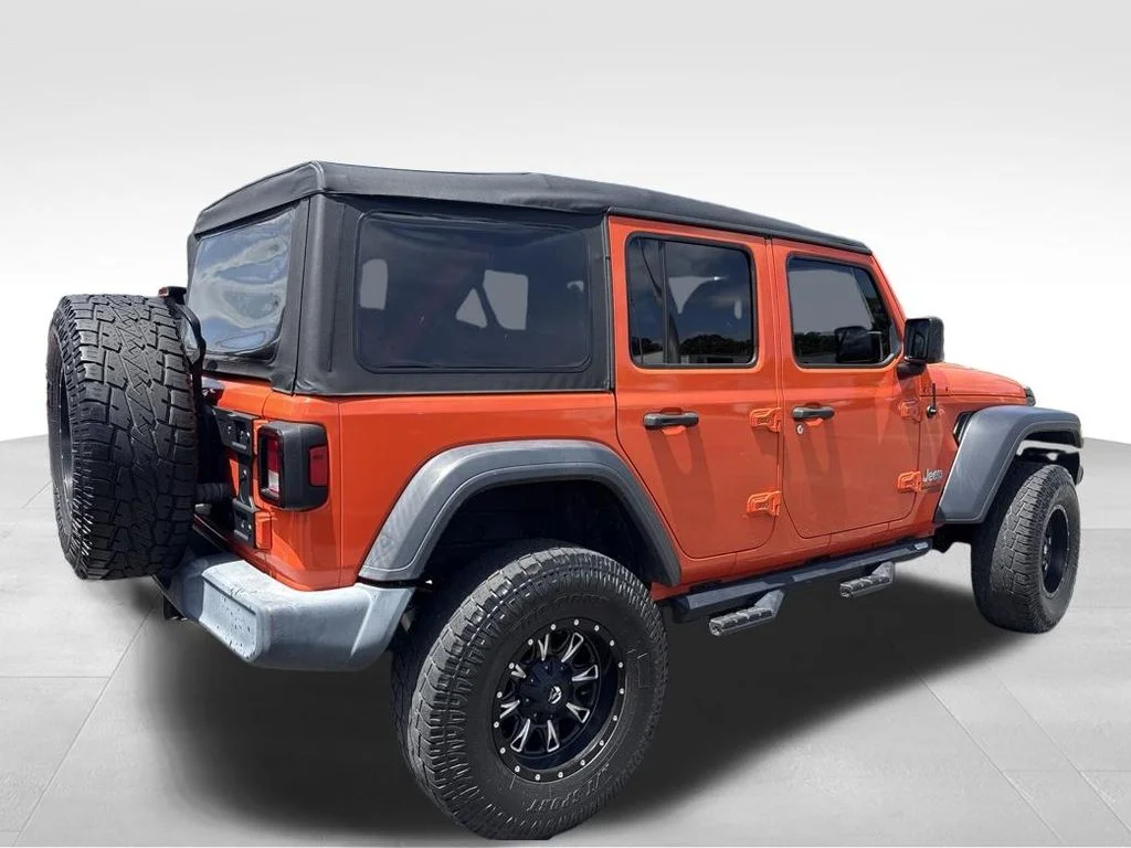 Used 2019 Orange Jeep Unlimited Sport image 12