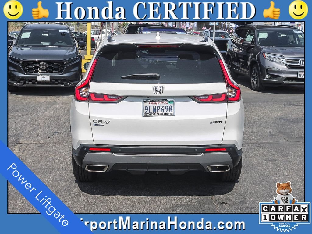 Certified Used 2024 Platinum White Pearl Honda HYBRID 2WD SPORT-L image 9