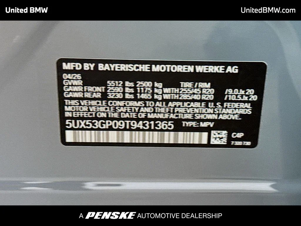 New 2026 Gray Metallic BMW 30 xDrive image 15