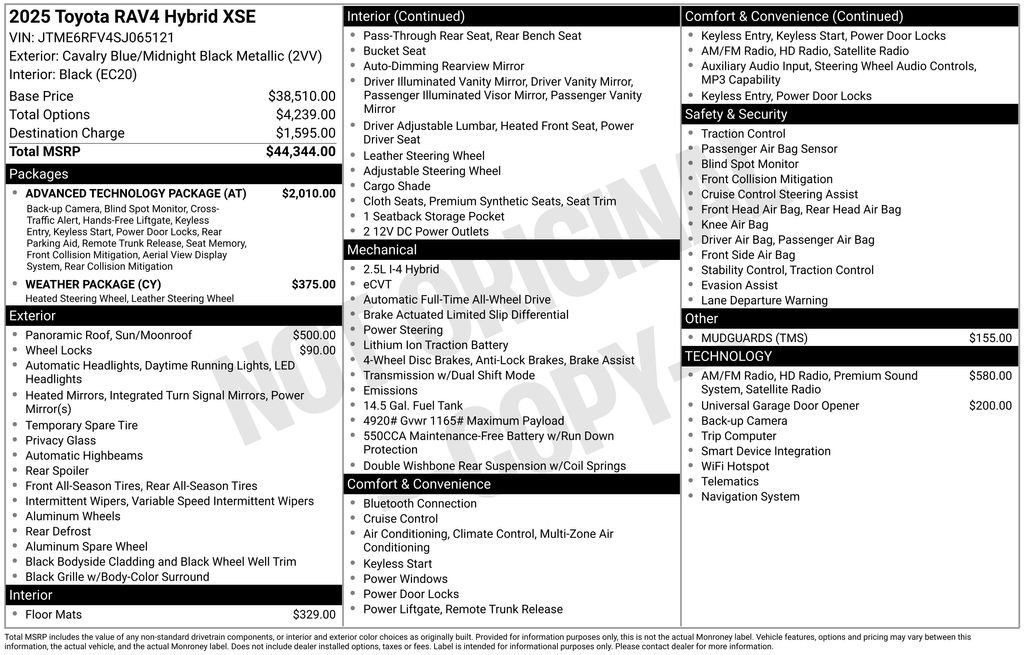 Used 2025 Blue Toyota XSE image 36